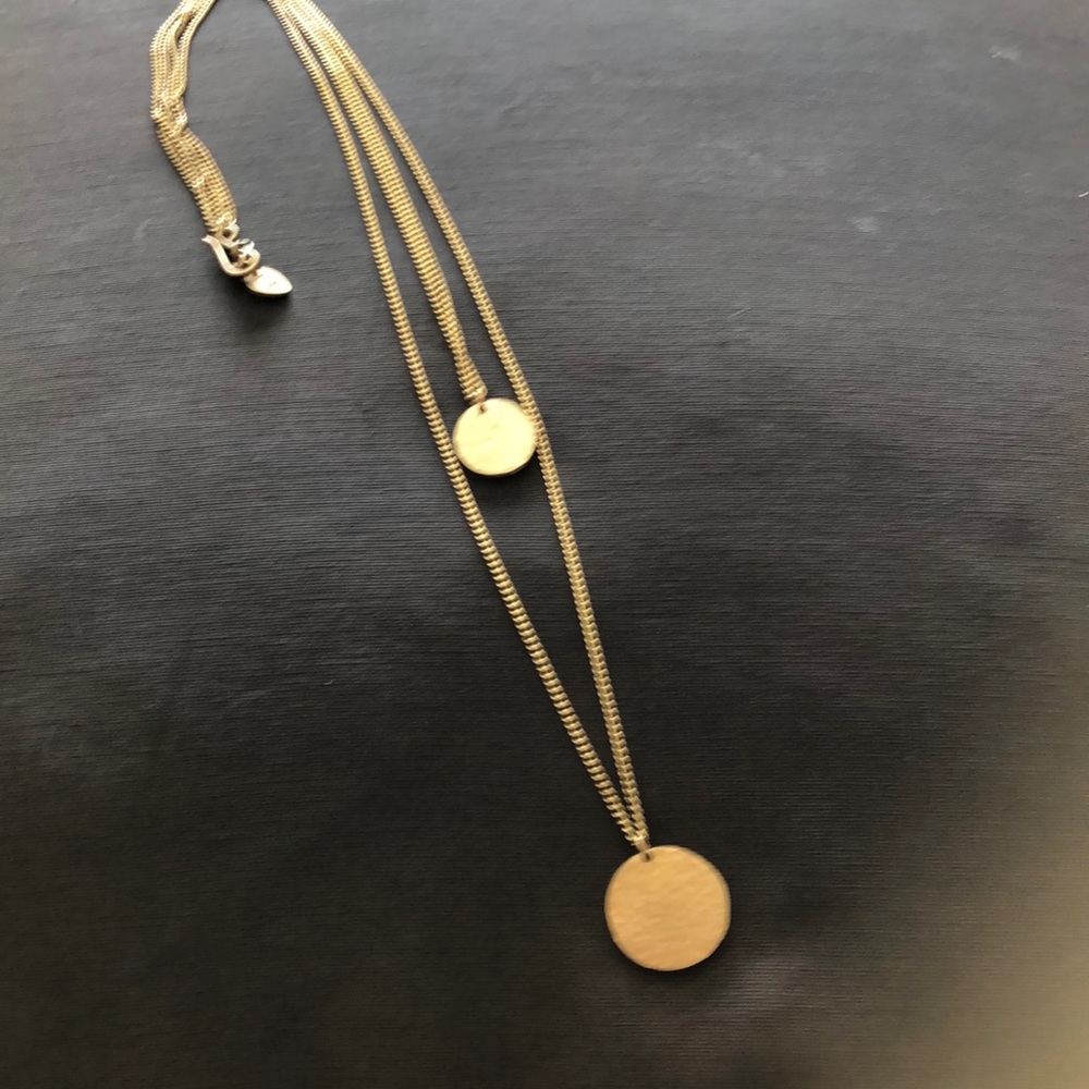 Anthropology Double Sphere gold Necklace!